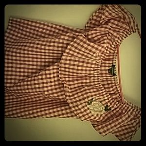 Beautifull blouse,in white and red